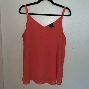 TORRID Sophie Chiffon Swing Cami Orange Size 0